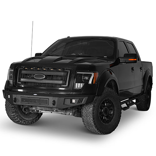F-150 Ford Full Width Front Bumper for 2009-2014 Ford F-150, Excluding Raptor - u-Box Offroad BXG.8201 2