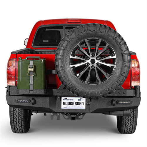 Rear Bumper w/Tire Carrier, Jerry Can Holder for 2005-2015 Toyota Tacoma - u-Box Offroad b4013s 3