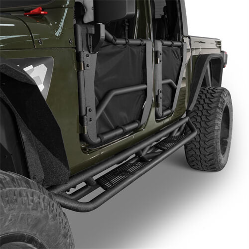 Jeep JT Running Boards Side Steps Nerf Bars for 2020-2021 Jeep Gladiator - u-Box Offroad b7000s 3