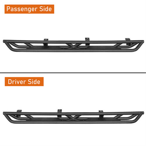 Jeep JT Running Boards Side Steps Nerf Bars for 2020-2021 Jeep Gladiator - u-Box Offroad b7000s 7