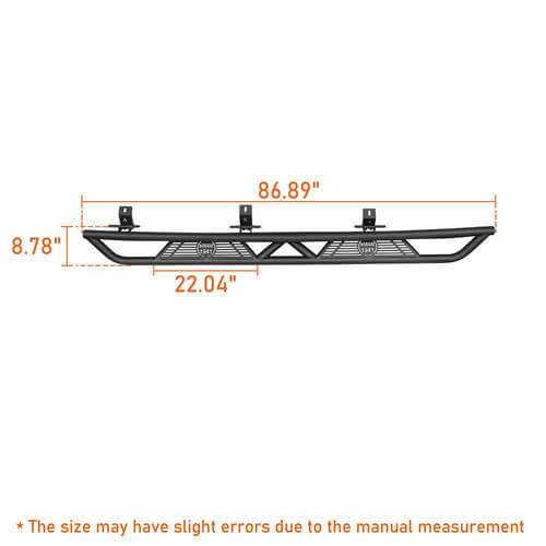 Jeep JT Running Boards Side Steps Nerf Bars for 2020-2021 Jeep Gladiator - u-Box Offroad b7000s 8