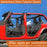 4-Door Running Boards & Tubular Half Doors Combo for 2020-2023 Jeep Gladiator - u-Box Offroad BXG.3009+7000 13