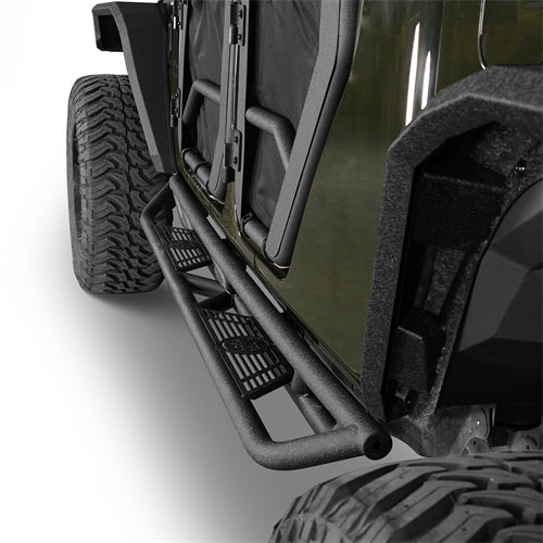 4-Door Running Boards & Tubular Half Doors Combo for 2020-2023 Jeep Gladiator - u-Box Offroad BXG.3009+7000 7