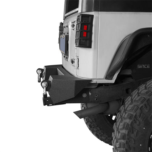 Blade Front Bumper w/ 60W Work Light Bar & Different Trail Rear Bumper Combo Kit for 2007-2018 Jeep Wrangler JK JKU - u-Box Offroad BXG.2031+2030 8