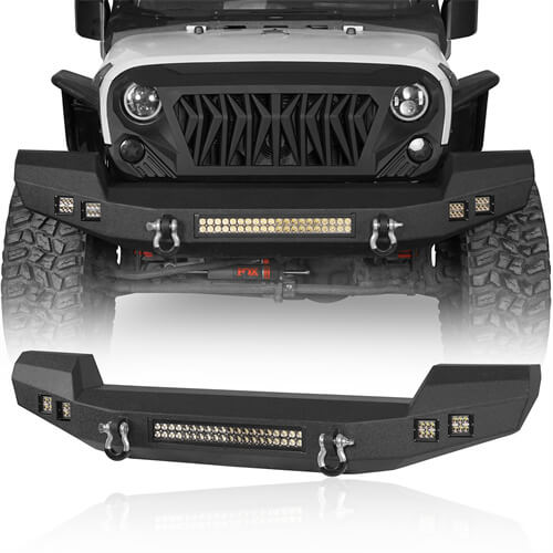 Jeep JK front Bumper for Jeep Wrangler JK JKU 2007-2018 - u-Box Offroad b2052s 1