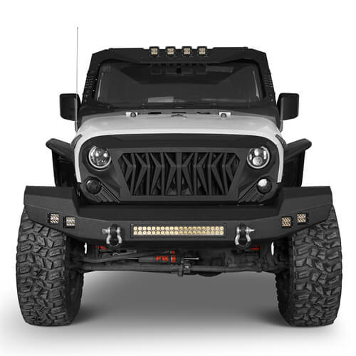 Jeep JK front Bumper for Jeep Wrangler JK JKU 2007-2018 - u-Box Offroad b2052s 2