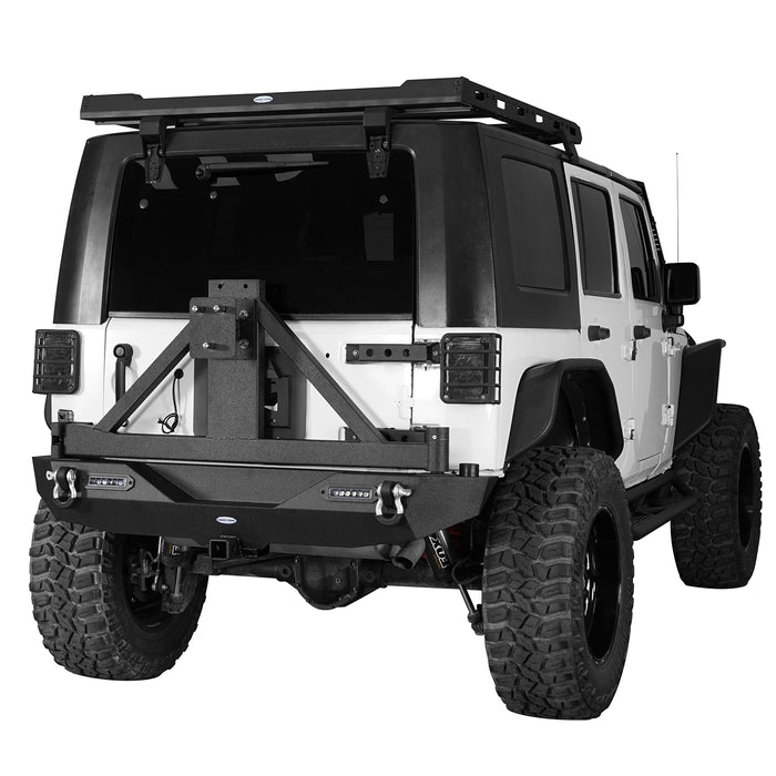 Jeep JK Different Trail Front and Rear Bumper Combo for 2007-2018 Jeep Wrangler JK - u-Box BXG.2029+BXG.3018  5