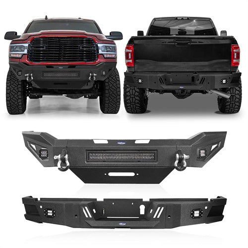 Dodge Ram 2500 Front Bumper & Rear Bumper for 2019-2022 Ram 2500  u-Box BXG.6302+BXG.6304 1