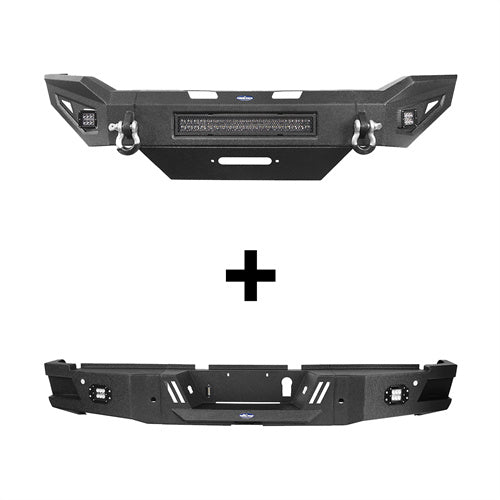 Dodge Ram 2500 Front Bumper & Rear Bumper for 2019-2022 Ram 2500  u-Box BXG.6302+BXG.6304 2