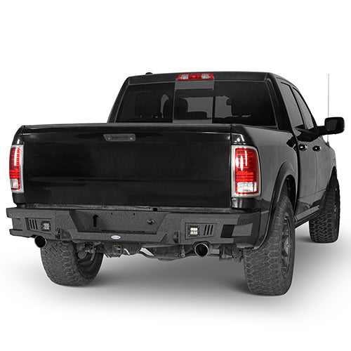 Ram Rear Bumper w/LED Lights for 2009-2018 Dodge Ram 1500 u-Box BXG.6005 2