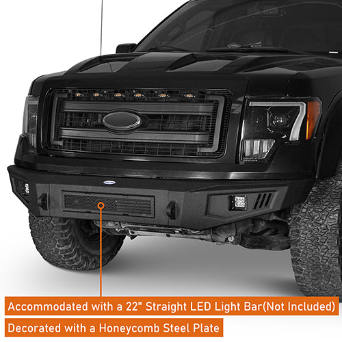 F-150 Ford Full Width Front Bumper for 2009-2014 Ford F-150, Excluding Raptor - u-Box Offroad BXG.8201 6