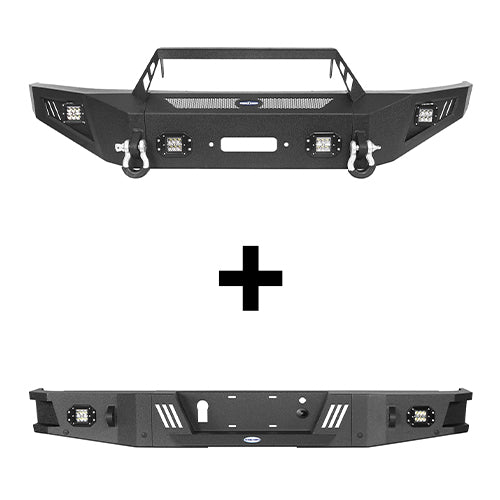 Ford F-150 Front Bumper & Rear Bumper Back Bumper for 2009-2014 Ford F-150 - u-Box Offroad BXG.8202+8204 2