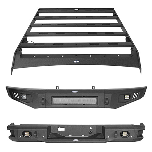 Front Bumper / Rear Bumper / Luggage Carrier for 2006-2014 Ford F-150 - u-Box Offroad BXG.8205+8201+8203 2