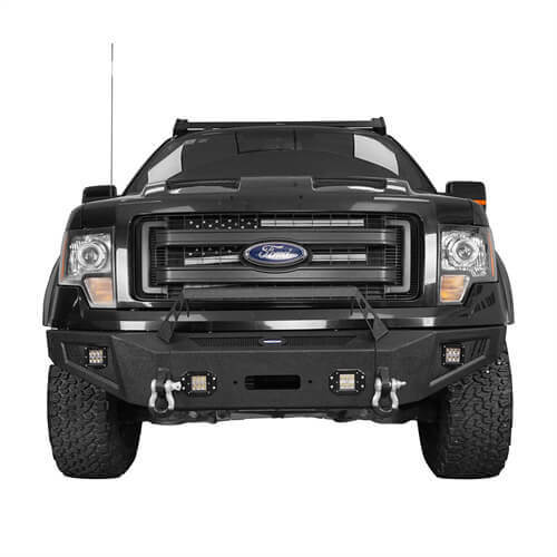 Full Width Front Bumper for 2009-2014 Ford F-150, Excluding Raptor - u-Box Offroad b820082018202 21