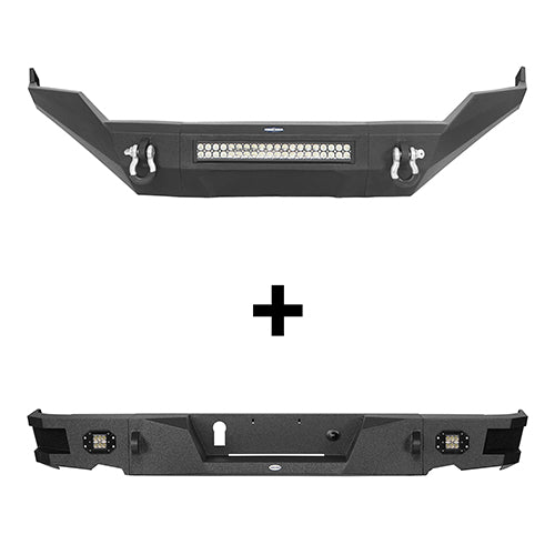 Dodge Ram Front & Rear Bumper for 2013-2018 Dodge Ram 1500 u-Box BXG.6000+BXG.6002 2