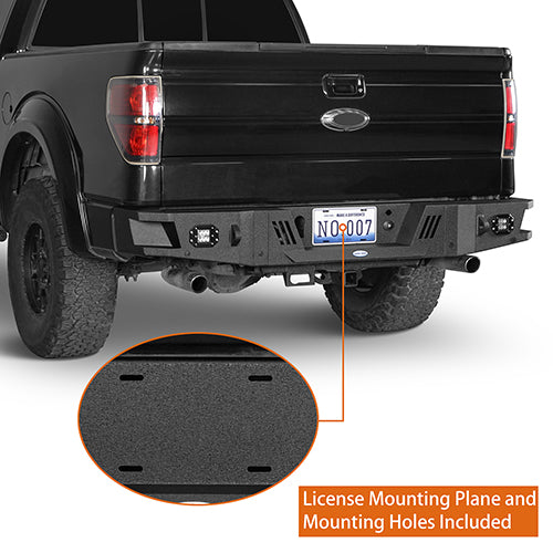 Front Bumper w/ Grill Guard & Rear Bumper for 2009-2014 Ford F-150 Excluding Raptor - u-Box Offroad BXG.8200+8204 13