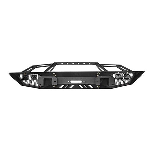 Front Bumper w/ Grill Guard & Rear Bumper for 2009-2014 Ford F-150 Excluding Raptor - u-Box Offroad BXG.8200+8204 16