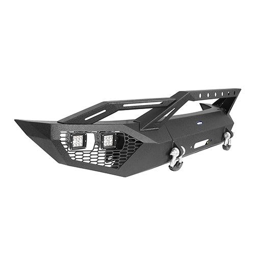 Front Bumper w/ Grill Guard & Rear Bumper for 2009-2014 Ford F-150 Excluding Raptor - u-Box Offroad BXG.8200+8204 18