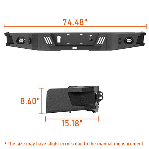 Front Bumper w/ Grill Guard & Rear Bumper for 2009-2014 Ford F-150 Excluding Raptor - u-Box Offroad BXG.8200+8204 26