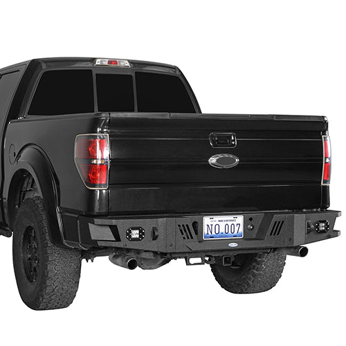 Front Bumper w/ Grill Guard & Rear Bumper for 2009-2014 Ford F-150 Excluding Raptor - u-Box Offroad BXG.8200+8204 7