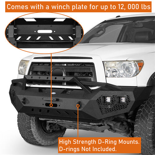 Full Width Front Bumper / Rear Bumper / Roof Rack for 2007-2013 Toyota Tundra Crewmax - u-Box Offroad BXG.5200+5201+5202 14