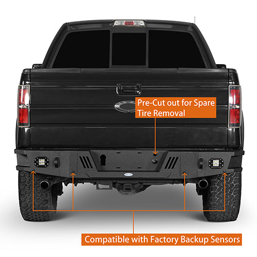 Ford F-150 Front Bumper / Rear Bumper / Roof Rack for 2009-2014 F-150 SuperCrew,Excluding Raptor - u-Box Offroad BXG.8205+8200+8204 14