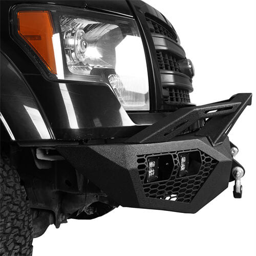 Front Bumper w/Grill Guard & Back Bumper for 2009-2014 Ford F-150 Excluding Raptor u-Box BXG.8200+BXG.8203 4