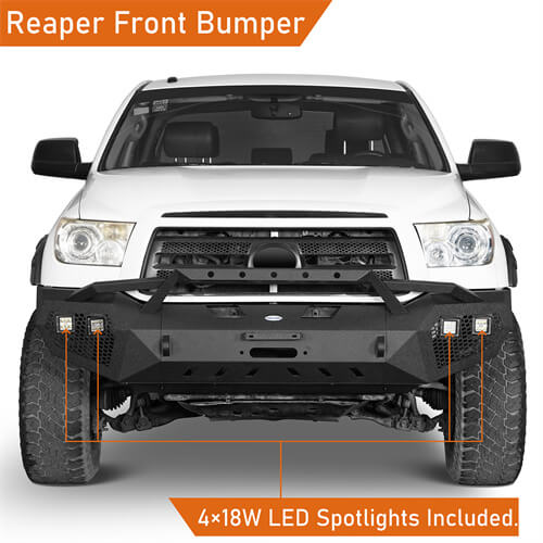 Toyota Tundra Front Bumper Full Width Bumper w/Hoop for 2007-2013 Toyota Tundra u-Box BXG.5200 5