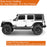 Jeep JK Body Armor Cladding for 2007-2018 Jeep Wrangler JK 4 Door - u-Box Offroad b2045s 8
