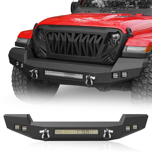 Hooke Road Jeep JL Front Bumper with LED Lights Climber Front Bumper for Jeep Wrangler JL 2018-2023 BXG515 Jeep JL Accessories u-Box Offroad BXG.3011 1