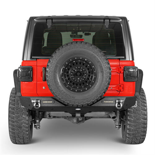 Hooke Road Jeep JL Mid Width Front Bumper with Winch Plate Rear Bumper for 2018-2023 Jeep Wrangler JL bxg543bxg505 Jeep Parts Jeep Body Kits u-Box offroad BXG.3018+BXG.3003 7