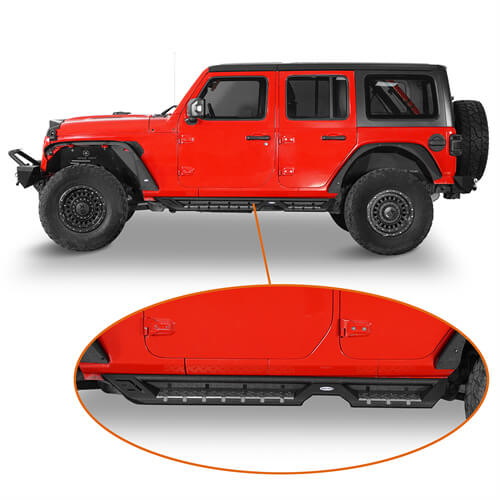Jeep JL Side Steps Running Boards for 2018-2023 Jeep Wrangler JL - u-Box Offroad b3045 4