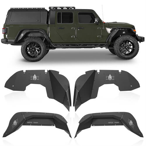 Jeep JT Front & Rear Inner Fender Liners for 2020-2023 Jeep Gladiator JT - u-Box Offroad b70127013s 1