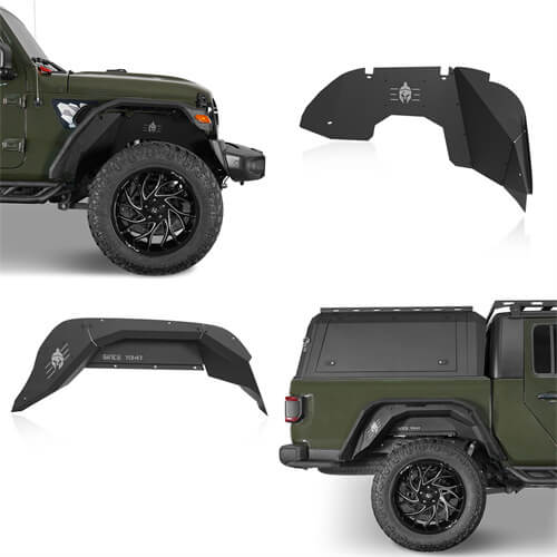 Jeep JT Front & Rear Inner Fender Liners for 2020-2023 Jeep Gladiator JT - u-Box Offroad b70127013s 3