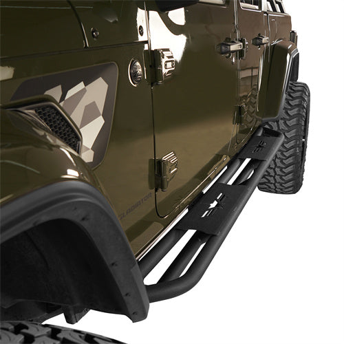 Jeep JT Side Steps & Tubular Half Doors for 2020-2023 Jeep Gladiator 4-Door - u-Box Offroad  BXG.3009+7002 8
