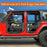 Jeep JT Side Steps & Tubular Half Doors for 2020-2023 Jeep Gladiator 4-Door - u-Box Offroad  BXG.3009+7002 9