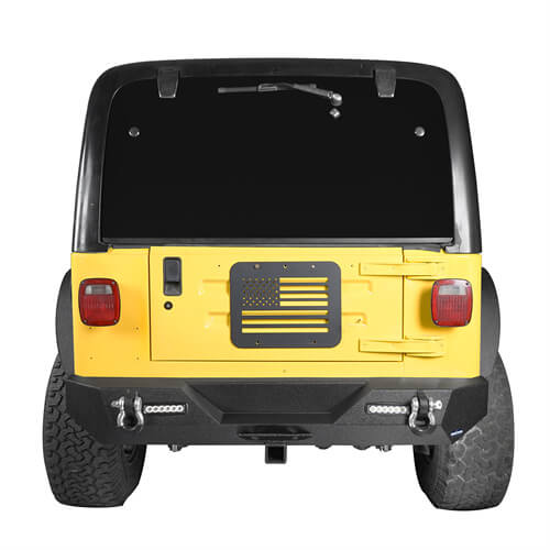 Hooke Road Jeep TJ Stinger Front Bumper and Different Trail Rear Bumper Combo for Jeep Wrangler TJ YJ 1987-2006 u-Box BXG.1013+BXG.1009 7