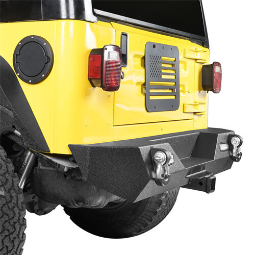 Hooke Road Jeep TJ Stinger Front Bumper and Different Trail Rear Bumper Combo for Jeep Wrangler TJ YJ 1987-2006 u-Box BXG.1013+BXG.1009 8