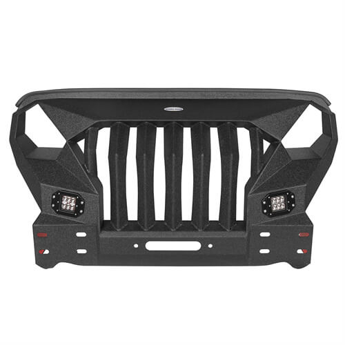 Front Bumper w/Grille Guard &  Winch plate for 2007-2018 Jeep Wrangler JK- u-Box Offroad BXG.2038 10