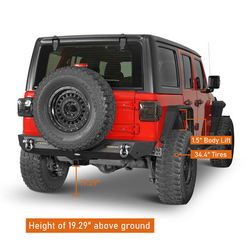 Jeep JL Mad Max Front Bumper & Rear Bumper for 2018-2023 Jeep Wrangler JL  u-Box BXG.3020+BXG.3003 15