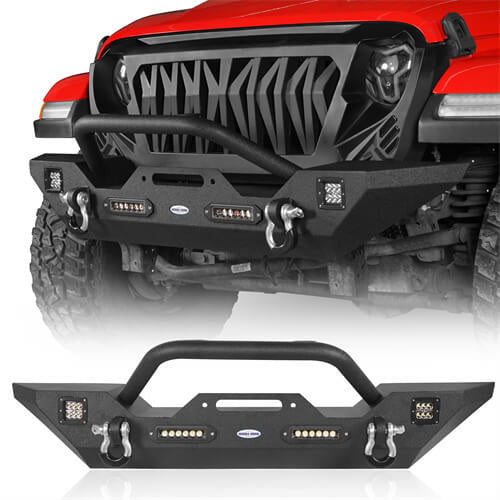 Jeep JT Mid Width Front Bumper & Rear Bumper for 2020-2024 Jeep Gladiator - u-Box Offroad  b30187003 5