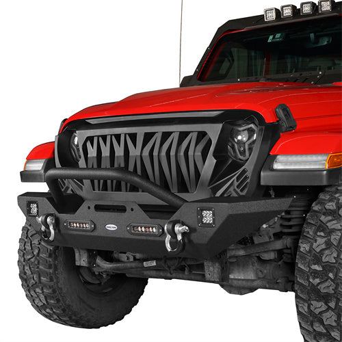 Jeep JT Mid Width Front Bumper / Rear Bumper / Running Boards for 2020-2023 Jeep Gladiator - u-Box Offroad BXG.3018+7003+7000 3