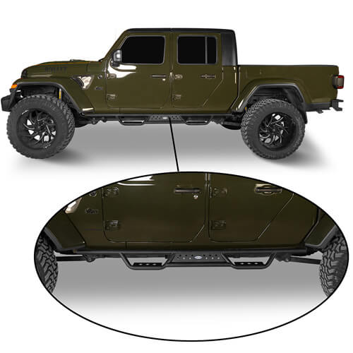 Jeep JT Mid Width Front Bumper / Rear Bumper / Side Steps for 2020-2023 Jeep Gladiator - u-Box BXG.3018+7003+7001 12