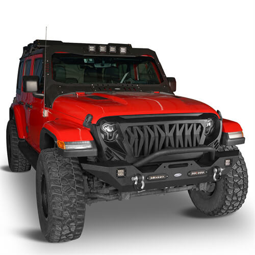 Jeep JT Mid Width Front Bumper / Rear Bumper / Side Steps for 2020-2023 Jeep Gladiator - u-Box BXG.3018+7003+7001 5