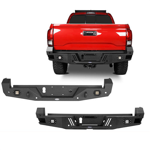 Tacoma Rear Bumper for 2016-2021 Toyota Tacoma Gen 3rd - u-Box Offroad B42044200S 1