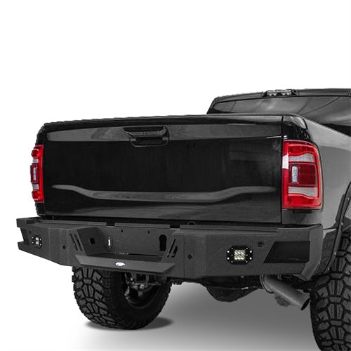 Dodge Ram 2500 Rear Bumper w/OEM sensor holes for 2019-2022 Ram 2500 - u-Box Offroad BXG.6304 2