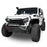 Rock Crawler Front Bumper & Different Trail Rear Bumper Combo Kit for 2007-2018 Jeep Wrangler JK JKU  u-Box BXG.2055+BXG.2030 3