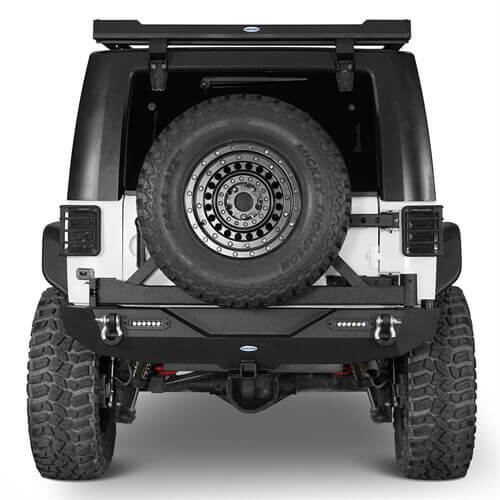 Rock Crawler Front Bumper & Different Trail Rear Bumper Combo Kit for 2007-2018 Jeep Wrangler JK JKU  u-Box BXG.2055+BXG.2030 9