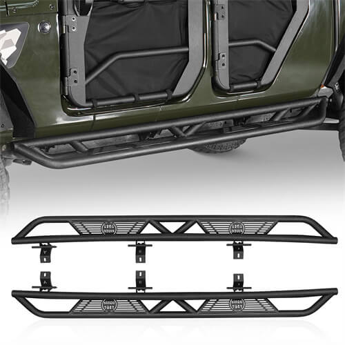 Jeep JT Running Boards Side Steps Nerf Bars for 2020-2021 Jeep Gladiator - u-Box Offroad b7000s 1