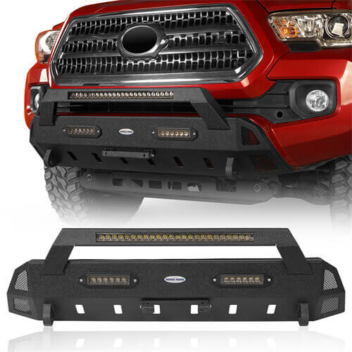 Tacoma Front Bumper Stubby Bumper for 2016-2023 Toyota Tacoma 3rd Gen - u-Box BXG.4203  1